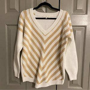 Pinch cream & light tan sweater